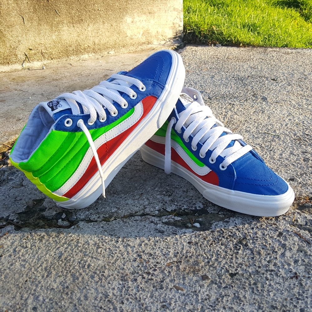 Vans Sk8 High CRAYOLA Custom - Picture 2 of 6